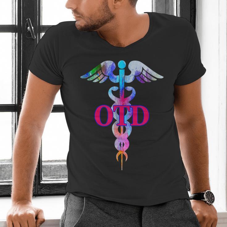 Doctor Of Occupational Therapy OTD Caduceus Graduation Men's V-Neck T-Shirt