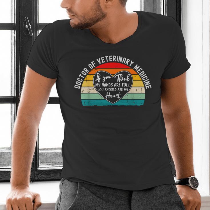 Doctor Of Veterinary Medicine DVM Graduation Appreciation Men's V-Neck T-Shirt