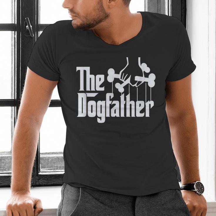 The Dogfather Dog Dad Dog Lover Men's V-Neck T-Shirt