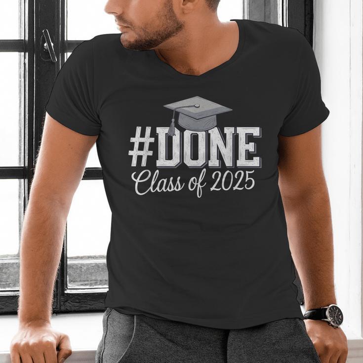 Done Class Of 2025 Graduation For Her Him Grad Seniors 2025 Men's V-Neck T-Shirt