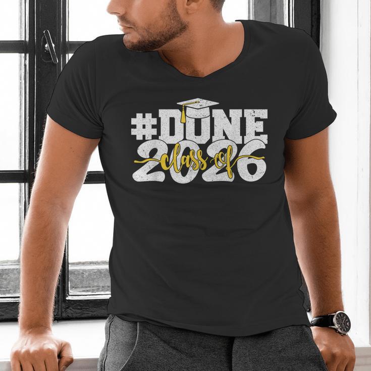 Done Class Of 2026 Graduation 2026 Senior Graduate School Men's V-Neck T-Shirt