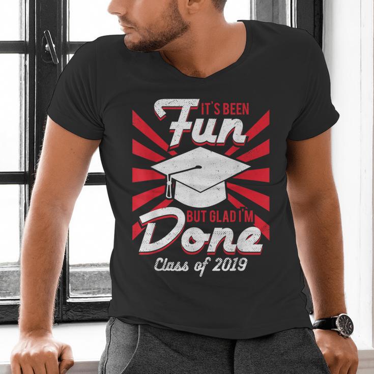 Im Done Graduating Class Of 2019 School GraduationShirt Men's V-Neck T-Shirt