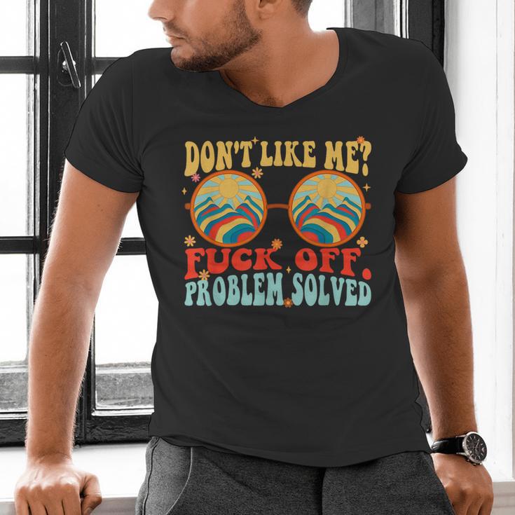 Don't Like Me Antisocial Introvert & Anti Social Men's V-Neck T-Shirt Don't Like Me Antisocial Introvert & Anti Social Men's V-Neck T-Shirt