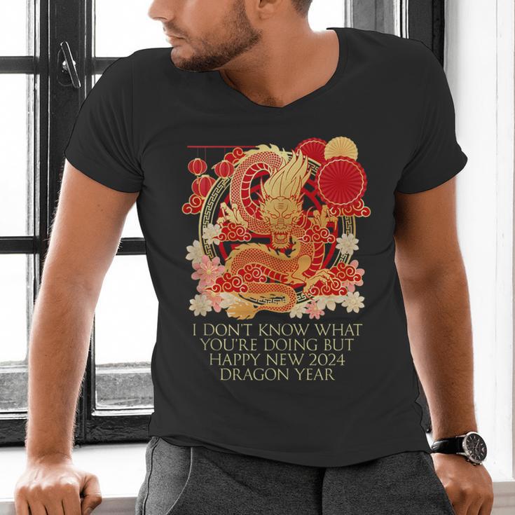 I Dont Know What Youre Doing Chinese New Year Introvert Men's V-Neck T-Shirt I Dont Know What Youre Doing Chinese New Year Introvert Men's V-Neck T-Shirt