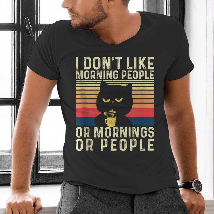 I Don't Like Morning People Introvert Introverted Antisocial Men's V-Neck T-Shirt I Don't Like Morning People Introvert Introverted Antisocial Men's V-Neck T-Shirt