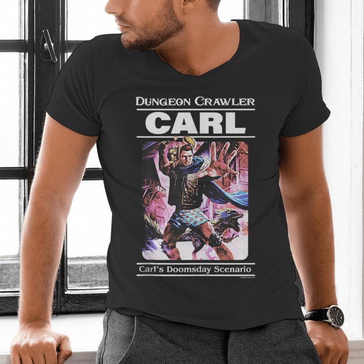 Dungeon Crawler Carl Vintage Paperback Illustration Book Men's V-Neck T-Shirt
