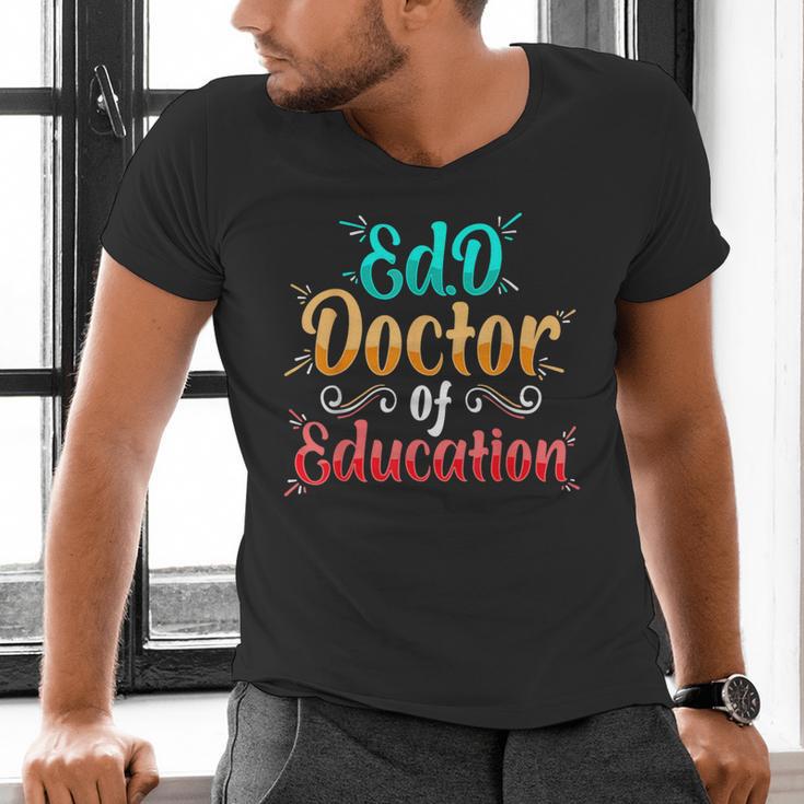 EdD Doctor Of Education Inspiring Doctorate Graduation Men's V-Neck T-Shirt
