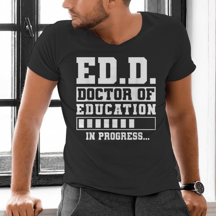 EdD Doctor Of Education In Progress EdD Graduation Men's V-Neck T-Shirt