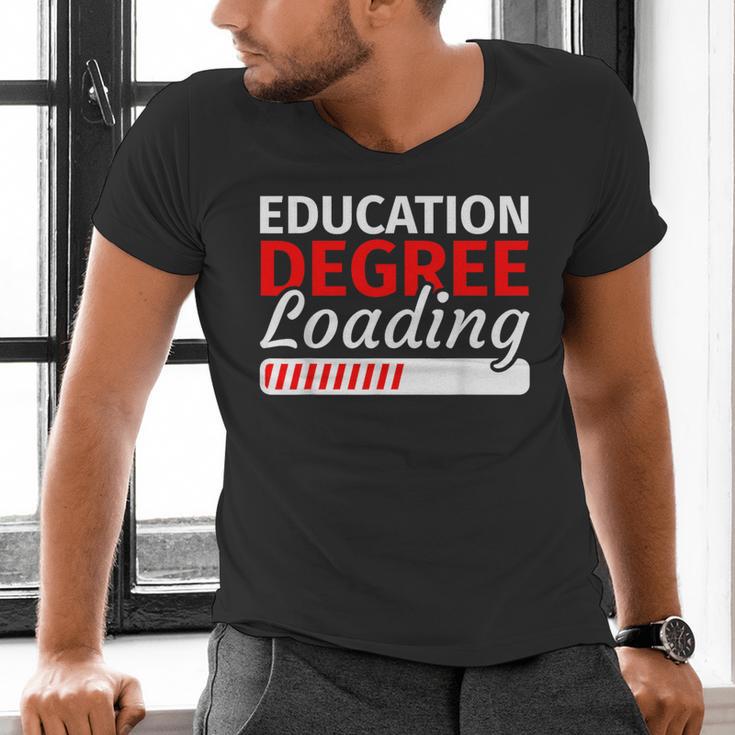 Education Major Shirts Teaching Degree Loading Graduation Men's V-Neck T-Shirt