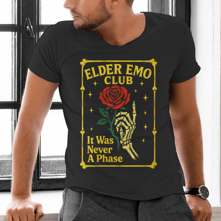 Elder Emo Club Emo Gothic Music Nostalgia Men's V-Neck T-Shirt