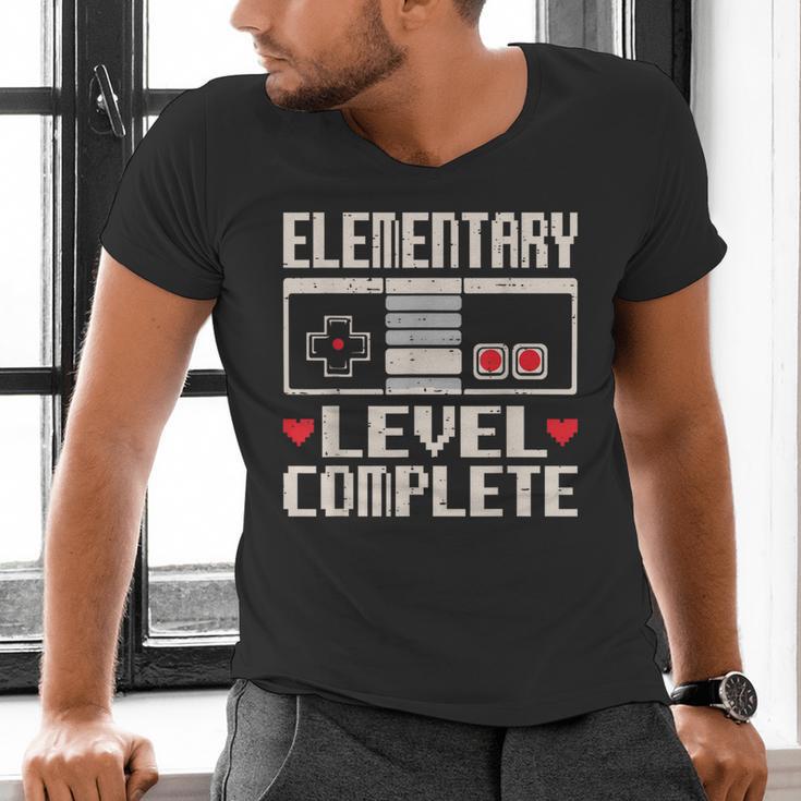 Elementary Level Complete Gamer Class Of 2025 Graduation Men's V-Neck T-Shirt