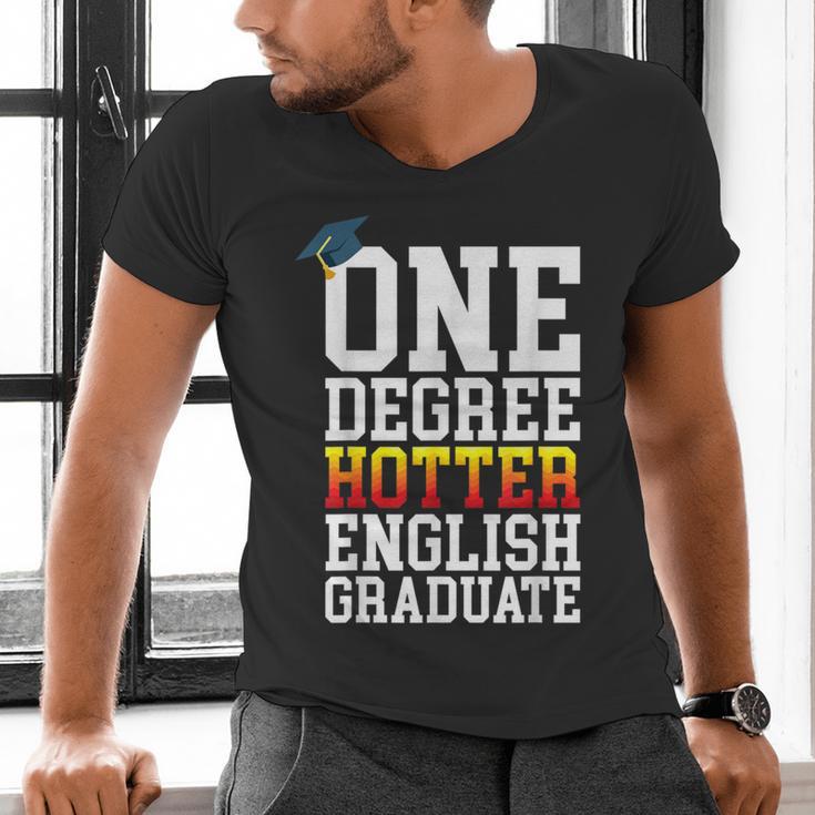 English Major Shirt Now Hotter By One Degree Graduation Men's V-Neck T-Shirt