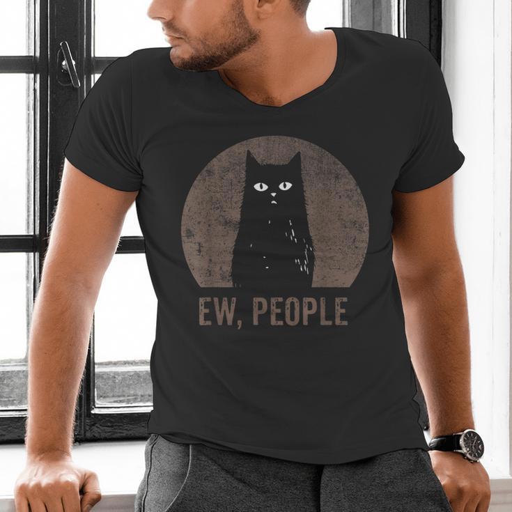 Ew People Introvert Cat Meow Cat Lover Men Women Kids Men's V-Neck T-Shirt Ew People Introvert Cat Meow Cat Lover Men Women Kids Men's V-Neck T-Shirt