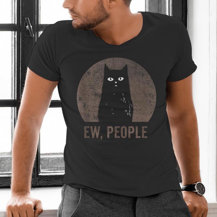 Ew People Introvert Cat Meow Cat Lover Men Women Kids Men's V-Neck T-Shirt Ew People Introvert Cat Meow Cat Lover Men Women Kids Men's V-Neck T-Shirt