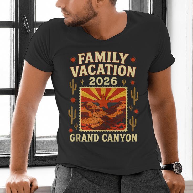 Family Vacation Grand Canyon 2026 Nostalgia Men's V-Neck T-Shirt