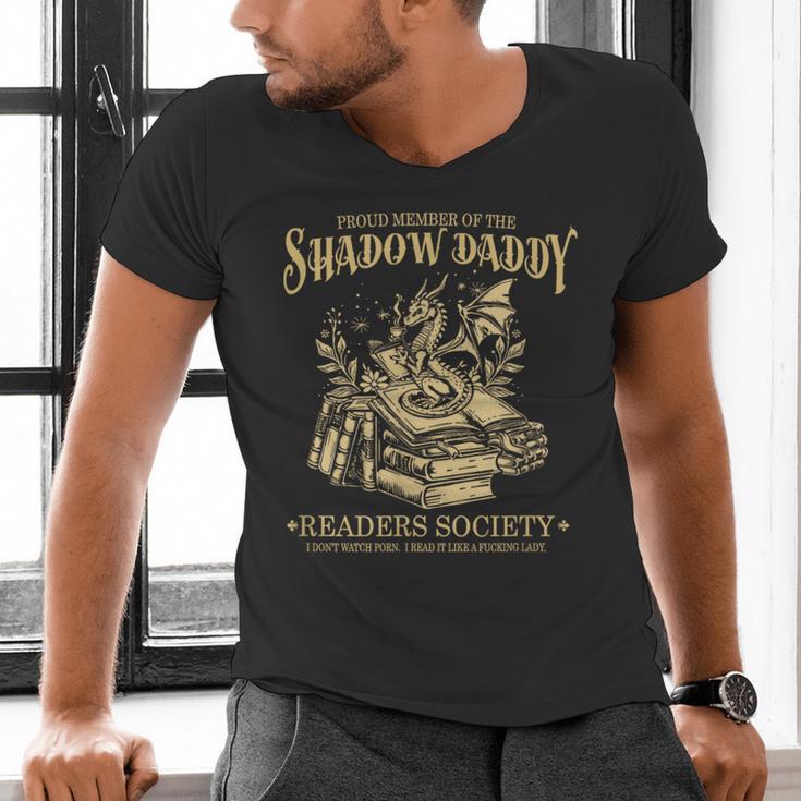 Fantasy Romantasy Book Shadow Daddy Readers Society Men's V-Neck T-Shirt