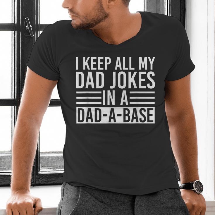 Father's Day Nerd Programmer Dad Jokes Men's V-Neck T-Shirt