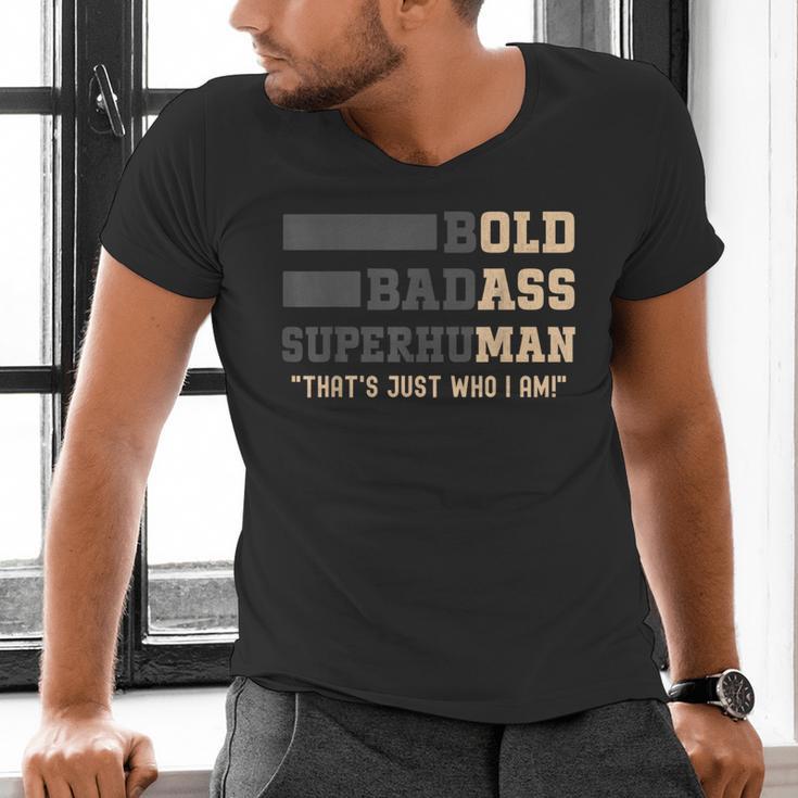 Fathers Day Old Man Retirement Tee Gag For Dad Men's V-Neck T-Shirt