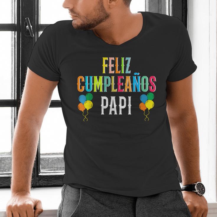 Feliz CumpleañOs Papi Spanish Dad Birthday For Kids Men's V-Neck T-Shirt