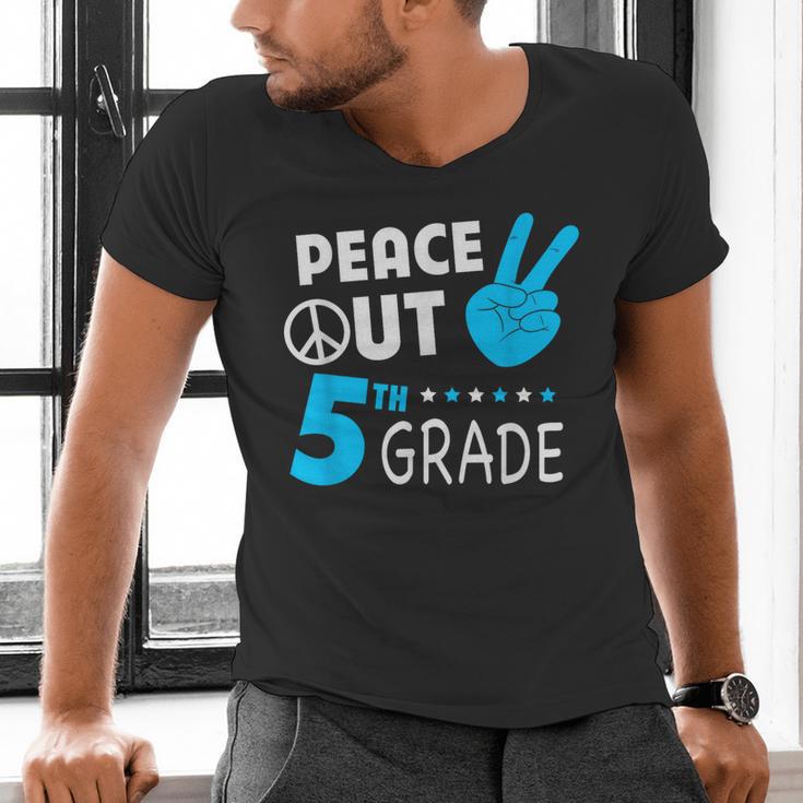 Fifth Grade Graduation Peace Out 5th Grade Boys Men's V-Neck T-Shirt