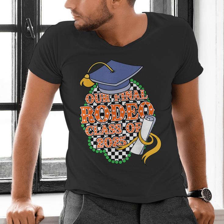 Our Final Rodeo Class Of 2025 Rodeo Western Graduation Texas Men's V-Neck T-Shirt
