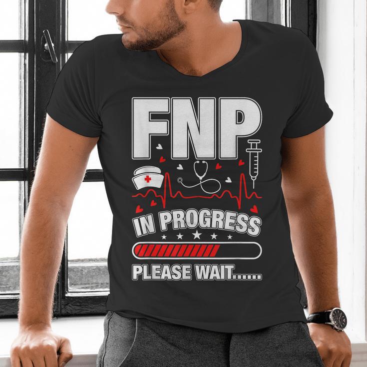 FNP In Progress Graduation Family Nurse Practitioner Men's V-Neck T-Shirt