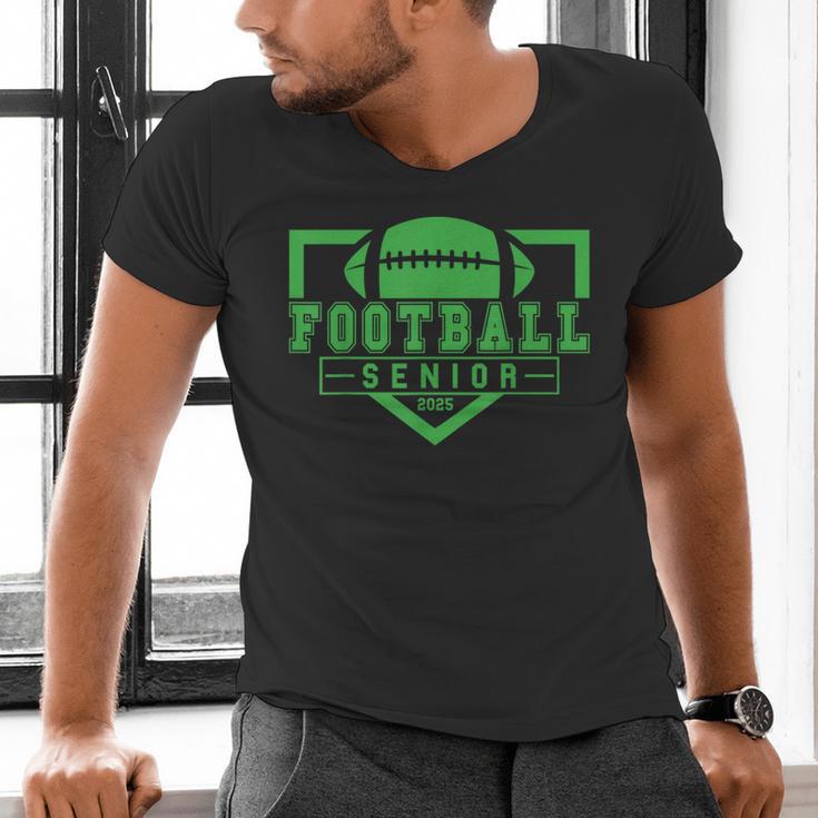 Football Senior Night Football Senior 2025 Graduation 24 Men's V-Neck T-Shirt