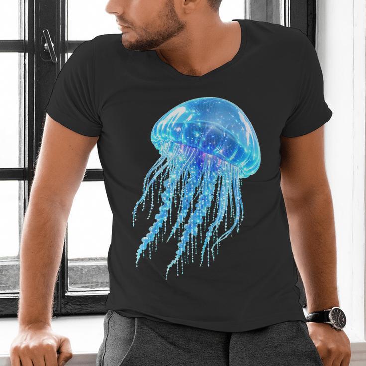 Frutiger Aero Y2K Jellyfish Men's V-Neck T-Shirt