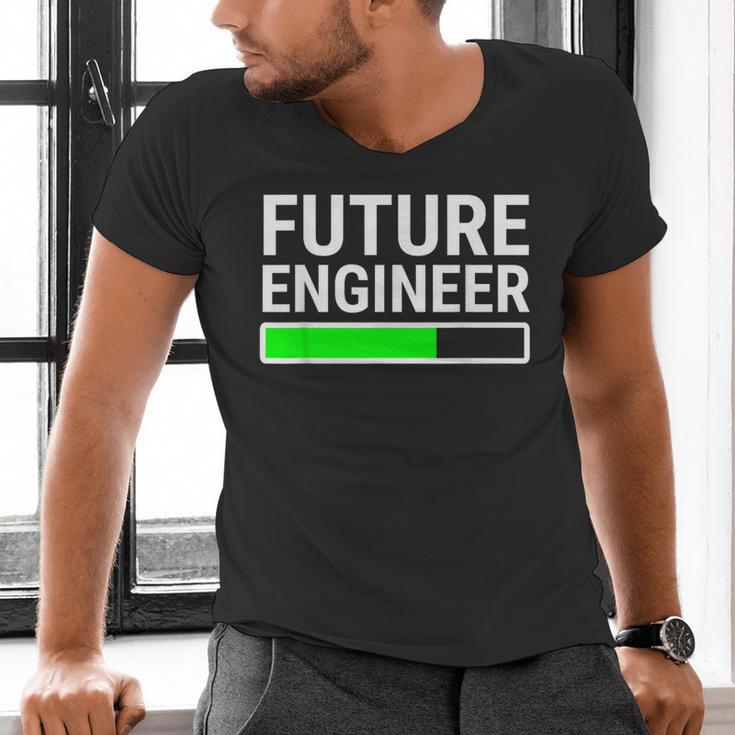Future Engineer Loading Bar Cool Graduation Men's V-Neck T-Shirt