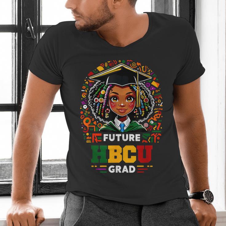 Future HBCU Grad Graduation Students Girl Kids Men's V-Neck T-Shirt