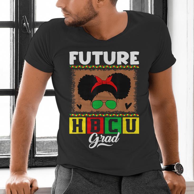 Future HBCU Grad HBCU Tomorrow Girl Graduation Kids Men's V-Neck T-Shirt