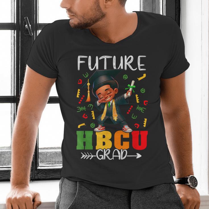 Future HBCU Grad History Boy Graduation HBCU Kids Men's V-Neck T-Shirt