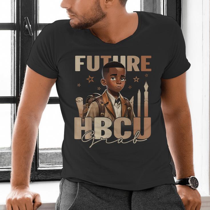 Future HBCU Grad History Boy Kids Graduation HBCU Men's V-Neck T-Shirt