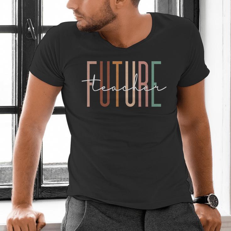 Future Teacher Educator Teacher In Progress Graduation Men's V-Neck T-Shirt