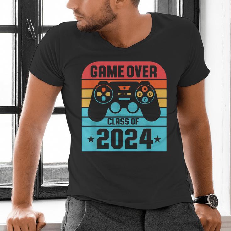 Game Over Class Of 2024 Shirt Students Graduation Men's V-Neck T-Shirt