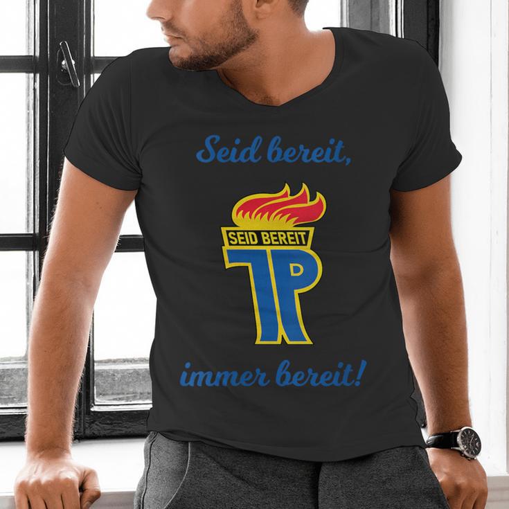 GDR Pioneer East East Nostalgia USSR Soviet Union Men's V-Neck T-Shirt