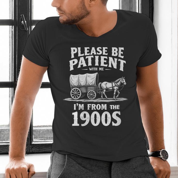 Gentle Nostalgia Plea Please Be Patient I'm From The 1900s Men's V-Neck T-Shirt