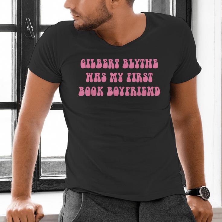 Gilbert Blythe Was My First Book Boyfriend Quote Men's V-Neck T-Shirt