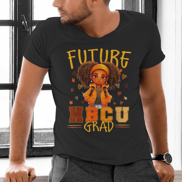 Girl Future HBCU Graduate Afro College Graduation Kids Men's V-Neck T-Shirt