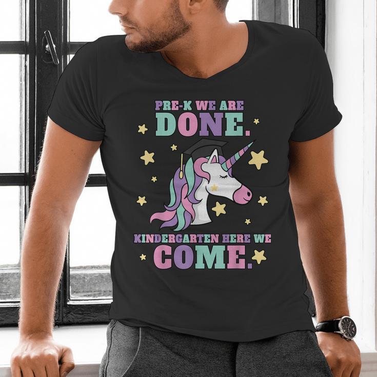 Girls Pre-K Graduation Magical Unicorn Men's V-Neck T-Shirt