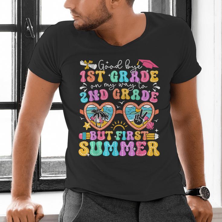 Goodbye 1st Grade Graduation To 2nd Grade But First Summer Men's V-Neck T-Shirt