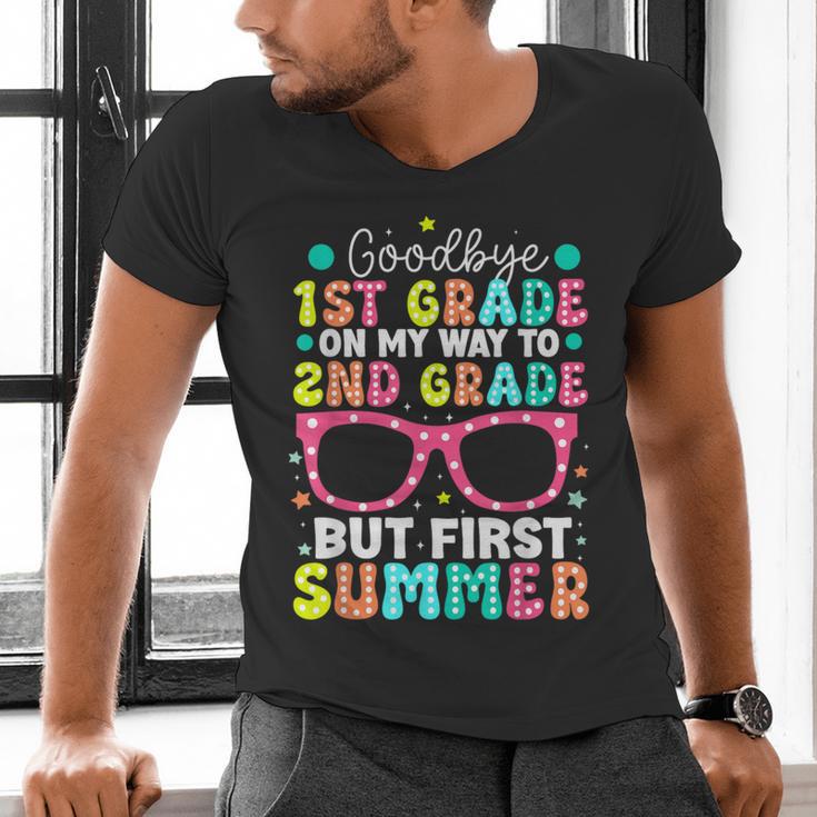 Goodbye 1st Grade Graduation To Second Grade First Summer Men's V-Neck T-Shirt