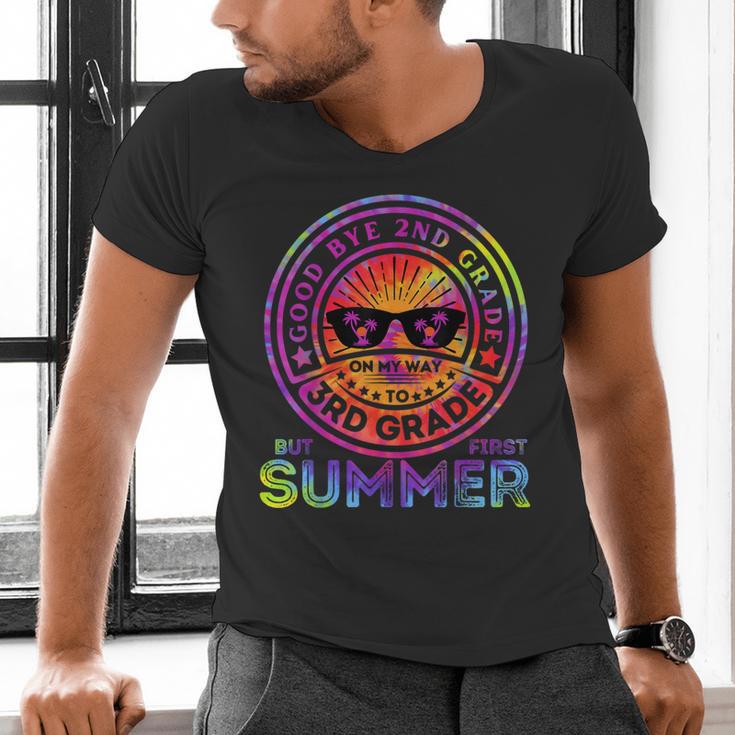 Goodbye 2nd Grade Graduation To 3rd Grade First Summer Kids Men's V-Neck T-Shirt