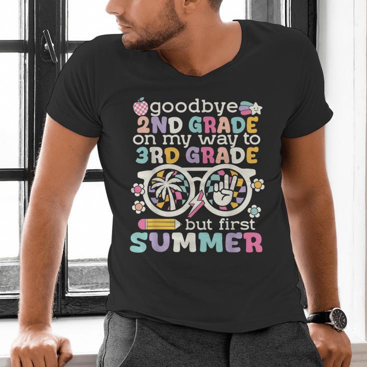 Goodbye 2nd Grade Graduation To 3rd Grade But First Summer Men's V-Neck T-Shirt