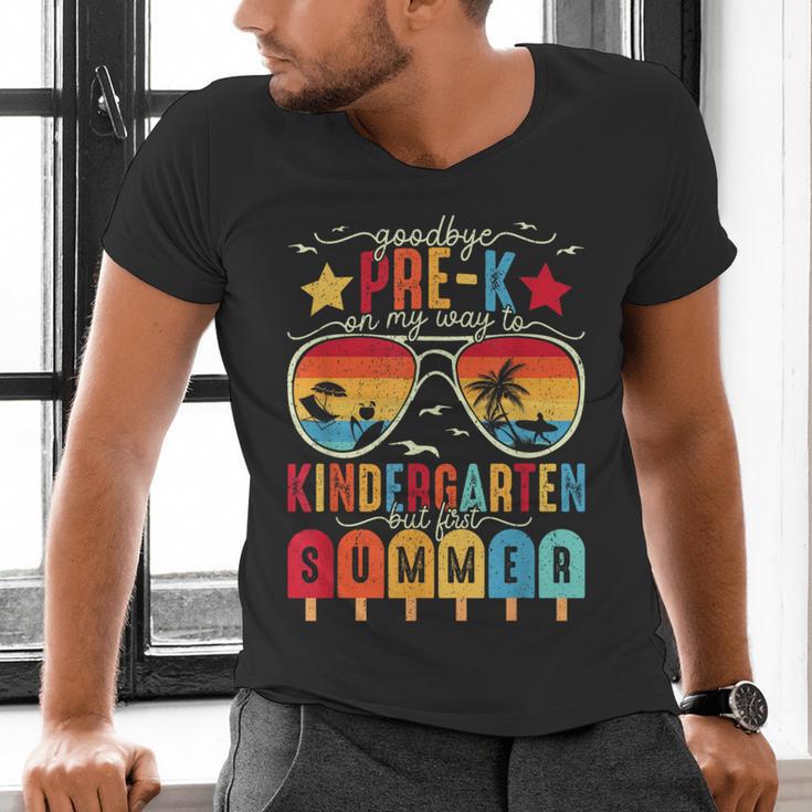 Goodbye Pre-k Graduation Kindergarten Summer Break Graduate Men's V-Neck T-Shirt