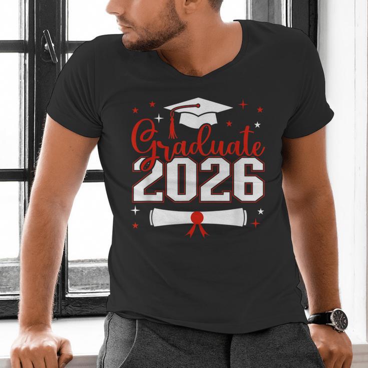 Graduate 2026 For Class Of 2026 Graduation Men's V-Neck T-Shirt