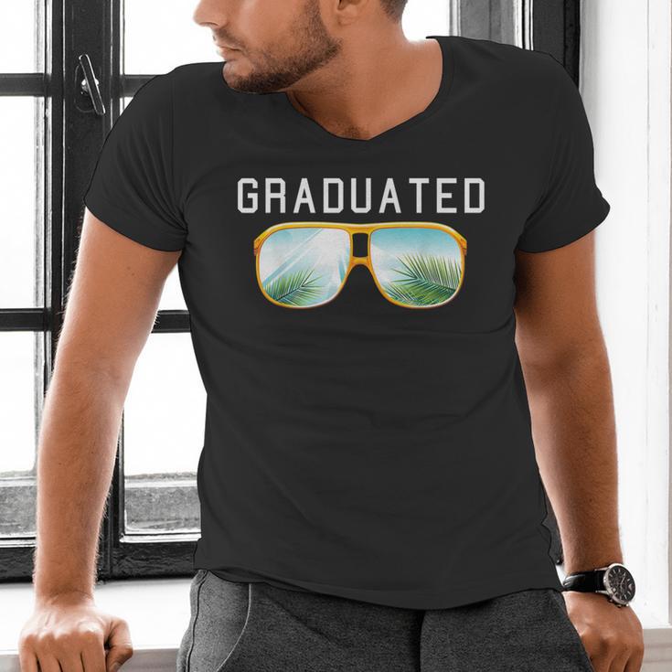 Graduated Graduation Tropical Sunglasses Men's V-Neck T-Shirt