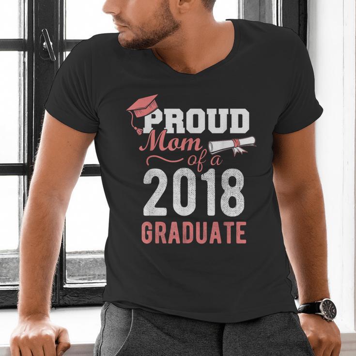 Graduation 2018 Tshirt Proud Mom Of A 2018 Graduate T-Shirt Men's V-Neck T-Shirt