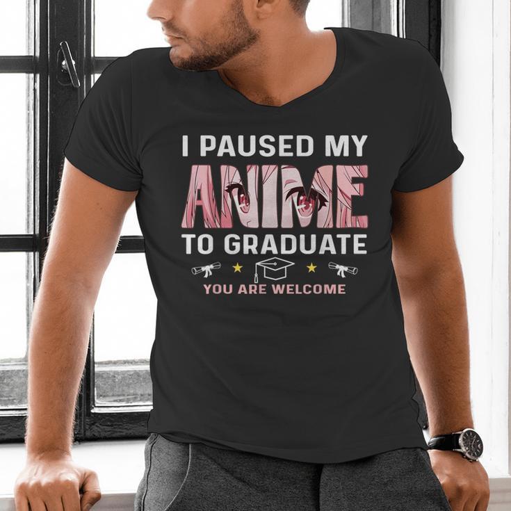 Graduation 5th 6th 8th Grade Class 2023 Anime Graduate Girls Men's V-Neck T-Shirt