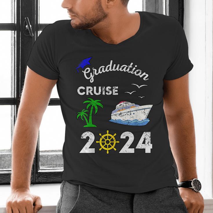 Graduation Cruise 2024 Ship Boat Vacation Summer Vacation Men Women Kids Men's V-Neck T-Shirt